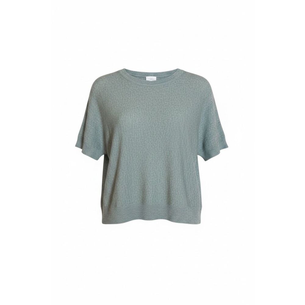 Cyrus NWOT Knit Crew Neck Short Dolman Sleeve Sweater Top Heather Green Size XL‎